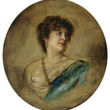 Lenbach, Franz von . Bildnis der Schauspielerin Marie Barkany (1862 - 1928). - Foto 1