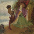Junge Frau und Flöte spielender Faun - Архив аукционов