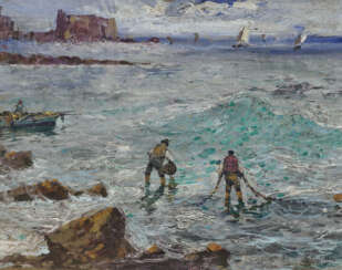Fischer vor der Küste Neapels 