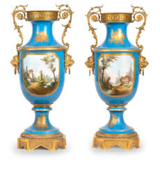 Paar prunkvolle Louis XVI Stil Bodenvasen