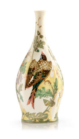 Rozenburg-Vase mit Vogeldekor - Foto 2
