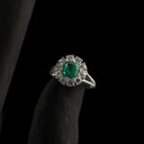 Smaragd-Diamant-Ring - фото 1