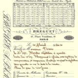 Feine Breguet Goldtaschenuhr Nr. 1191 mit Viertelrepetition und Stammbuchauszug - Foto 4