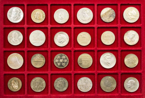 DDR Konvolut - 24 Münzen aus 1973/76, - photo 1