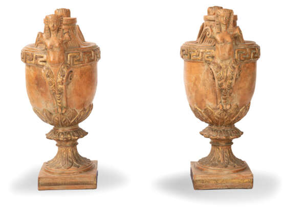 Paar Terrakotta-Vasen - Foto 4