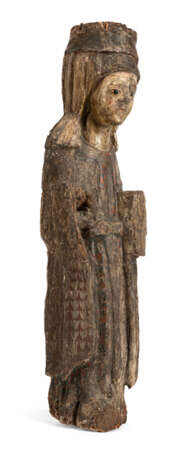 Romanische Heiligenfigur - photo 2