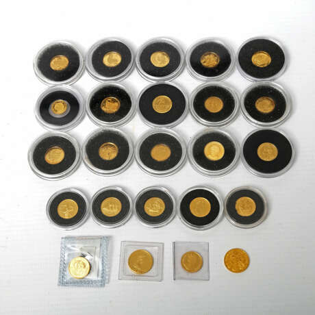 GOLD - Die kleinsten Goldmünzen der Welt, 24 Stück, - photo 1