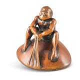 Netsuke: Bauer auf Muschel - фото 1