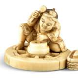 Netsuke: Wagenbauer - photo 1