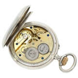 Taschenuhr: seltene digitale Taschenuhr mit springender Stunde und springender Minute, System Pallweber, Cortebert No.7200, ca.1900 - photo 2