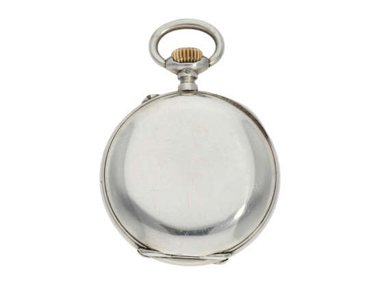 Taschenuhr: seltene digitale Taschenuhr mit springender Stunde und springender Minute, System Pallweber, Cortebert No.7200, ca.1900 - фото 5