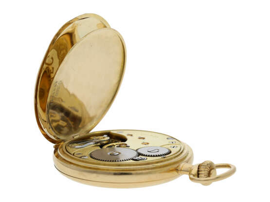 Taschenuhr: Goldsavonnette von Omega, ca. 1912 - Foto 3