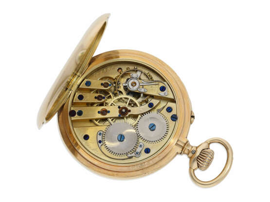Taschenuhr: sehr seltene goldene IWC Präzisionstaschenuhr der Qualität "EXTRA", No. 181428, Schaffhausen ca. 1897 - фото 2
