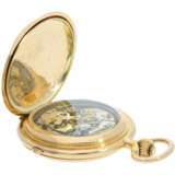 Taschenuhr: besonders große und schwere Schweizer Goldsavonnette mit Repetition und Chronograph, Audemars Freres No.122939, ca. 1910 - Foto 4
