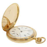 Taschenuhr: schweres und hochwertiges Schweizer Wippen-Chronometer in 18K Gold, ca. 1890 - Foto 8