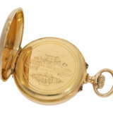 Taschenuhr: feine, komplizierte Taschenuhr mit Seconde Morte und Tandemaufzug, signiert Lippetz No.13190, ca. 1870 - photo 3