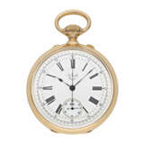 Taschenuhr: exquisites, hochfeines französisches Taschenchronometer besonderer Qualität, mit Chronograph, möglicherweise Schuluhr/Meisterstück, A. Ecolle Paris No. 2271, ca.1870 - Foto 1