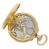 Taschenuhr: exquisites, hochfeines französisches Taschenchronometer besonderer Qualität, mit Chronograph, möglicherweise Schuluhr/Meisterstück, A. Ecolle Paris No. 2271, ca.1870 - photo 2