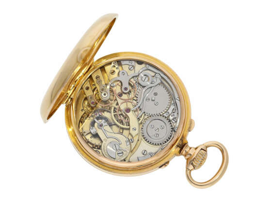 Taschenuhr: exquisites, hochfeines französisches Taschenchronometer besonderer Qualität, mit Chronograph, möglicherweise Schuluhr/Meisterstück, A. Ecolle Paris No. 2271, ca.1870 - фото 2