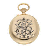 Taschenuhr: exquisites, hochfeines französisches Taschenchronometer besonderer Qualität, mit Chronograph, möglicherweise Schuluhr/Meisterstück, A. Ecolle Paris No. 2271, ca.1870 - photo 4