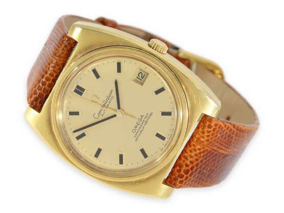 Armbanduhr: äußerst massives Omega Constellation-Chronometer in der raren Version mit 18K Goldband, Ref. 166.056/168.042, ca.1970 - Foto 5