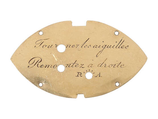 Anhängeuhr: museale, außergewöhnlich große Gold/Emaille-Anhängeuhr mit Perlen- und Diamantbesatz, zugeschrieben Piguet & Capt à Geneve, mit Originalbox, ca. 1810 - Foto 8