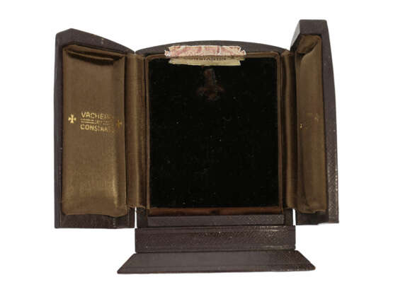 Taschenuhr: Rarität, eine der wenigen erhaltenen Vacheron & Constantin Taschenuhren mit Aluminiumgehäuse, in komplett originalem Zustand mit Originalbox und Originalpapieren, Genf 1956 - фото 7