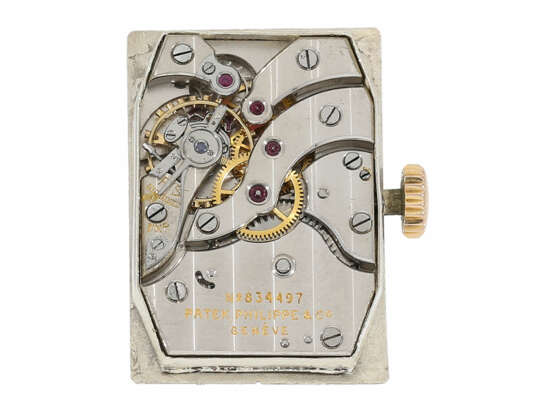 Armbanduhr: große und äußerst attraktive rotgoldene Herrenuhr von Patek Philippe, ca.1944 - Foto 3