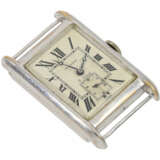 Armbanduhr: absolute Rarität, frühe "oversize" Herrenuhr mit 8-Tage-Werk, signiert European Watch & Clock Co. und CARTIER, ca.1930 - Foto 5