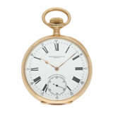 Taschenuhr: schweres, rotgoldenes Patek Philippe Chronometer, "Chronometro Gondolo" No. 134618, Genf ca.1907 - photo 1