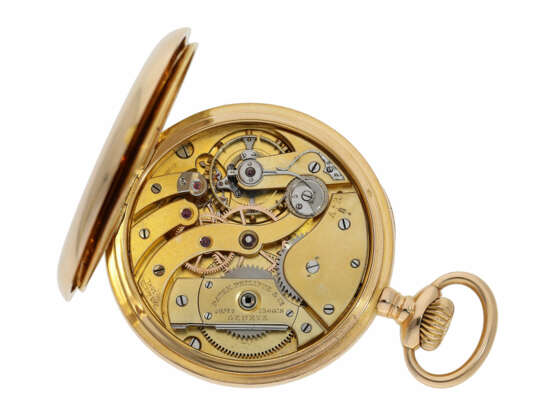 Taschenuhr: schweres, rotgoldenes Patek Philippe Chronometer, "Chronometro Gondolo" No. 134618, Genf ca.1907 - фото 2
