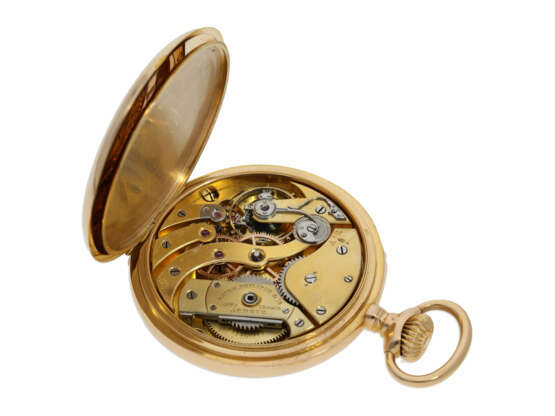 Taschenuhr: schweres, rotgoldenes Patek Philippe Chronometer, "Chronometro Gondolo" No. 134618, Genf ca.1907 - фото 3
