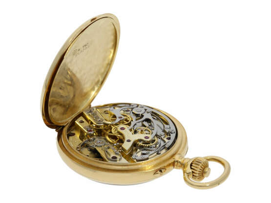Taschenuhr: exquisites, einziges uns bekanntes Vacheron & Constantin Taschenchronometer "CHRONOMETER ROYAL" mit Chronograph und Register , No.336227, mit Originalbox, ca.1906 - фото 8