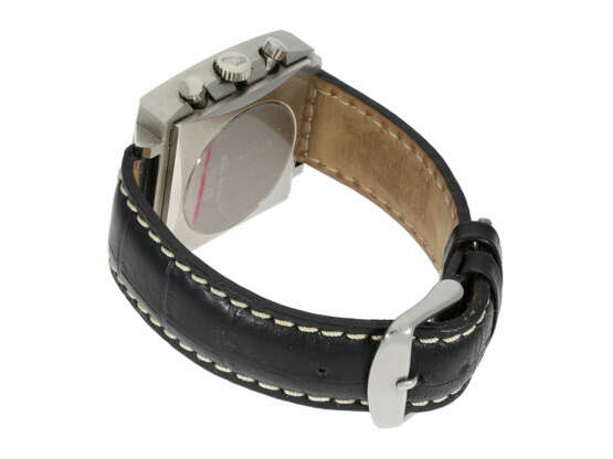 Armbanduhr: gesuchter vintage Heuer Monaco Chronograph, nahezu neuwertig, rückseitig noch verklebt, Ref.73633 Valjoux 7736, ca.1972 - Foto 5