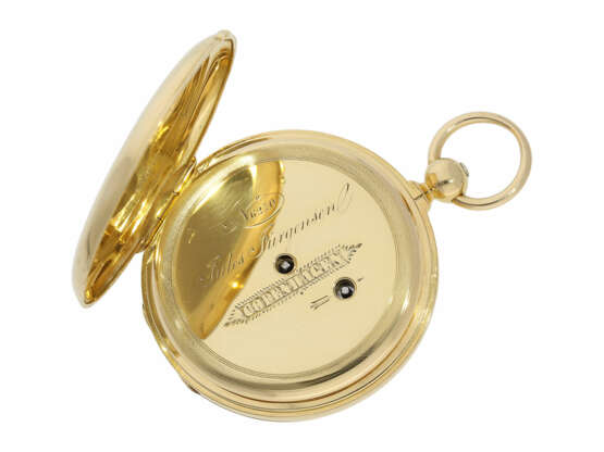 Taschenuhr: besonders frühes Jules Jürgensen Copenhagen Ankerchronometer No.6210, ca.1849 - photo 2
