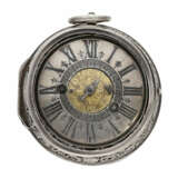 Taschenuhr: museale Doppelgehäuse-Oignon mit Alarm, bedeutender Uhrmacher, signiert Jean Rousseau (1606-1684) - photo 1