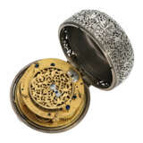 Taschenuhr: museale Doppelgehäuse-Oignon mit Alarm, bedeutender Uhrmacher, signiert Jean Rousseau (1606-1684) - photo 5