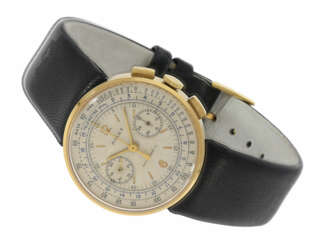 Armbanduhr: extrem seltener Rolex Chronograph Antimagnetic, sog. "Moneta" mit unsichtbaren Bandanstößen No. 56741, ca.1938