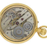 Taschenuhr: hochfeine Präzisionstaschenuhr mit Chronometerhemmung nach Grossmann Glashütte, vermutlich Schuluhr oder Meisterstück im speziell dafür angefertigten Schaugehäuse, ca. 1890 - Foto 2