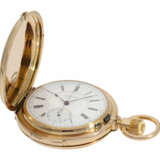 Taschenuhr: äußerst seltene und besonders schwere Goldsavonnette mit Minutenrepetition und Chronograph, Louis Audemars No.13368, ca. 1882 - фото 2