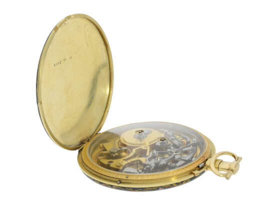 Taschenuhr: große und außergewöhnliche Emaille-Taschenuhr für den chinesischen Markt, fantastische Qualität, No.1782, vermutlich Genf um 1800 - фото 8