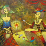 “The fortune teller” Canvas Oil paint Surrealism Genre art 2020 - photo 1