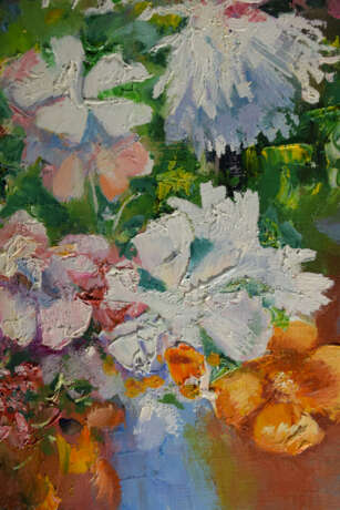 Sunny bouquet Toile Peinture à l'huile Impressionnisme Nature morte Russie 1917 - photo 4