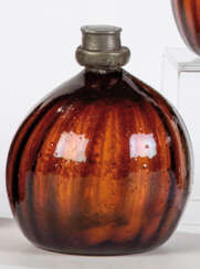 Seltene Kugelflasche mit Zinnschraubverschluss
