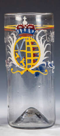 Stangenglas mit Kursächsischem Wappen - Foto 1