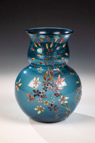 Seltene Vase mit Blüte des Hauswurz - Foto 1