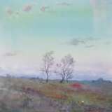 Волшебный вечер в степи. Paper Watercolor Impressionism Landscape painting 2020 - photo 1