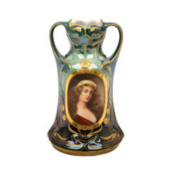 Wohl JOSEF RIEDL/BÖHMEN Jugendstil Vase, um 1900,
