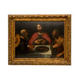 ITALIENISCHER MEISTER des 17. Jahrhundert, "Emmausmahl, Christus wird erkannt, als er das Brot bricht", - photo 2
