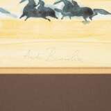 BRASILIER, ANDRÉ (geb. 1929), "Vier Reiter mit galoppierenden Pferden in Sommerlandschaft", - Foto 3